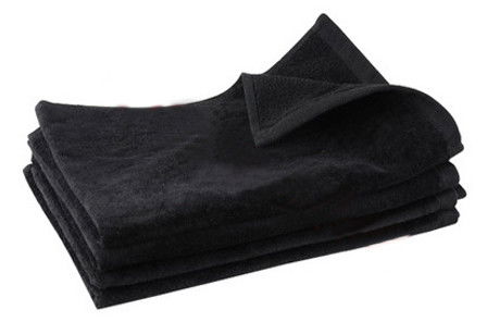 Black hand towels online bulk