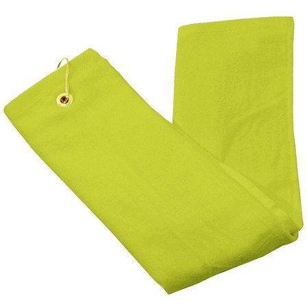 Tri_Fold_Lime_Green_Golf_towel