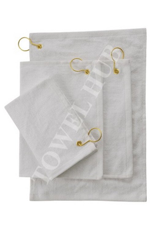 White_corner_grommet_golf_towels