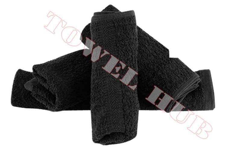 16x27 black towel