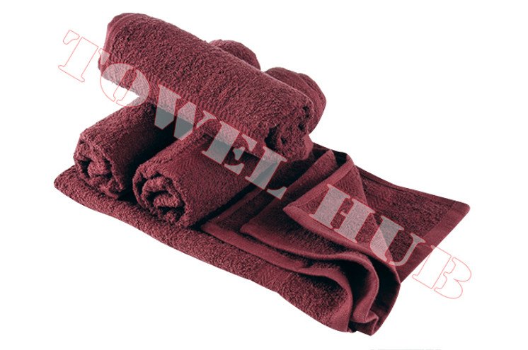 16x27 burgundy salon towel